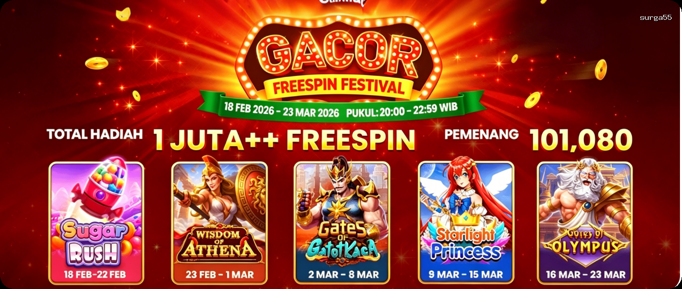 Login surga55 Sekarang Bonus Melimpah